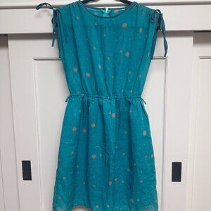 Vintage Linen Mini Dress - Size 6